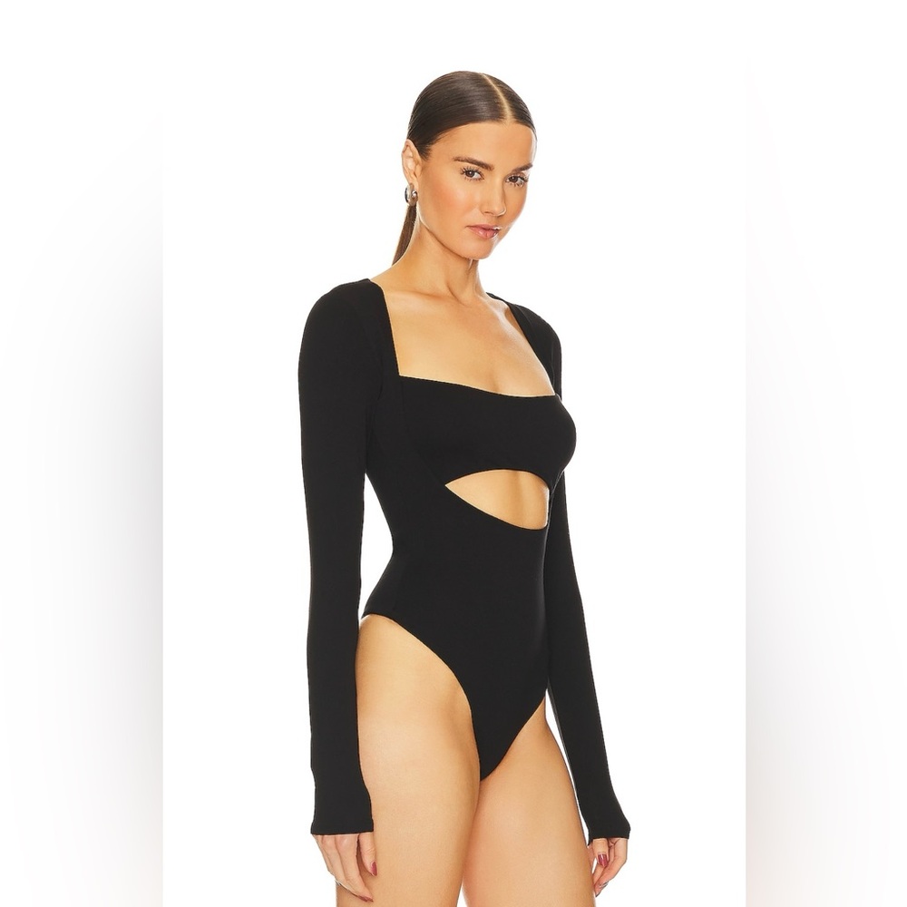 AFRM Black Cutout Long Sleeve Vail Bodysuit - Picture 3 of 10
